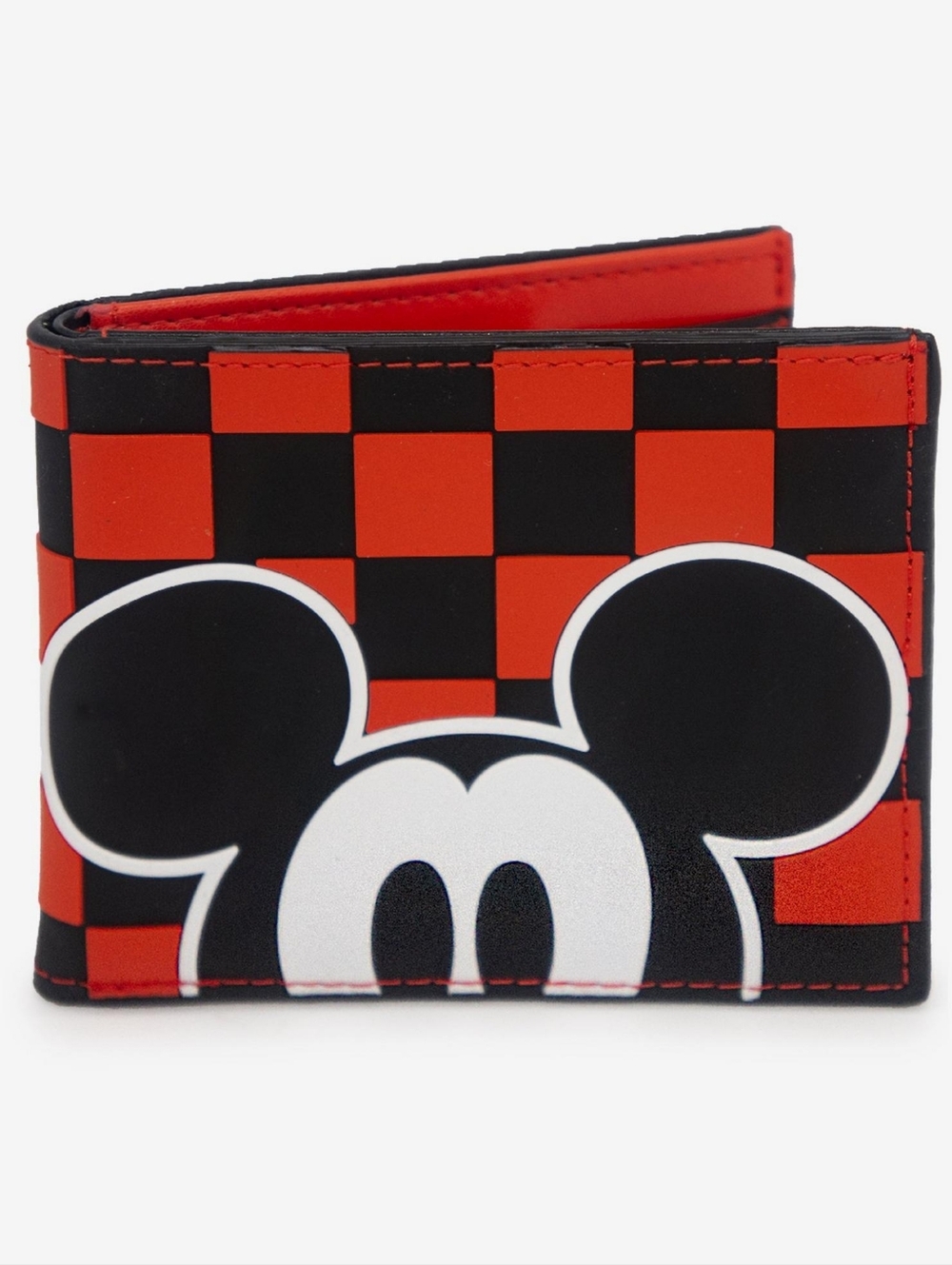 Buckle-Down Red & Black Checker Mickey Wallet